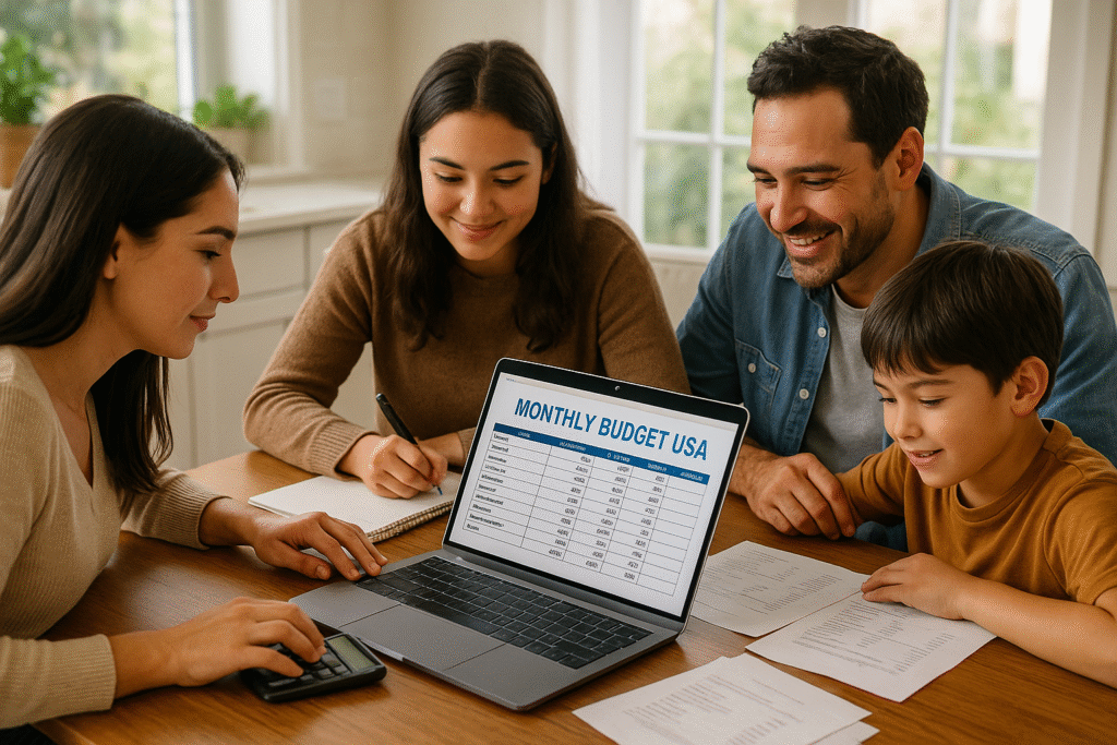 monthly budget USA